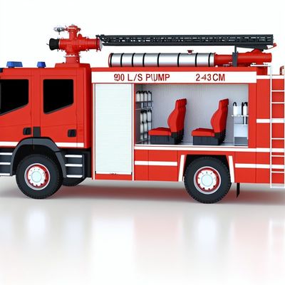 ISUZU Foam Fire Truck with 90L/s Pump and 2+4 Crew Seats