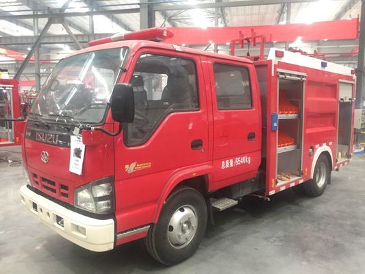 Isuzu Truk Pemadam Kebakaran Tangki Air Warna Merah Kapasitas 2000kg EURO 6