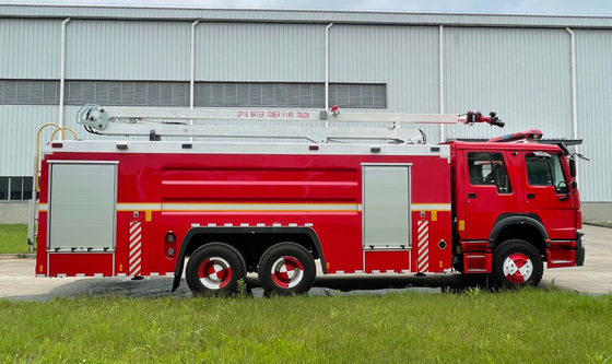 SINOTRUK 18 Meter Water Tower Fire Truck 460HP 10 Wheel Heavy Duty