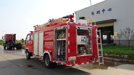 300kg Capacity Mini Dry Powder Fire Truck Water Foam Combined 130hp