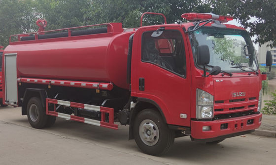 Truk Pemadam Kebakaran Industri ISUZU 190HP 4x2 8000L Warna Merah Multifungsi